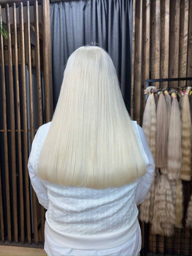 K-tip hair extension result